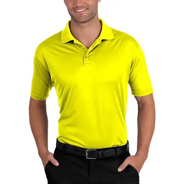 Men's moisture wicking polo shirt with 3 button placket, rib knit... from ASI 39552 BEL Promo