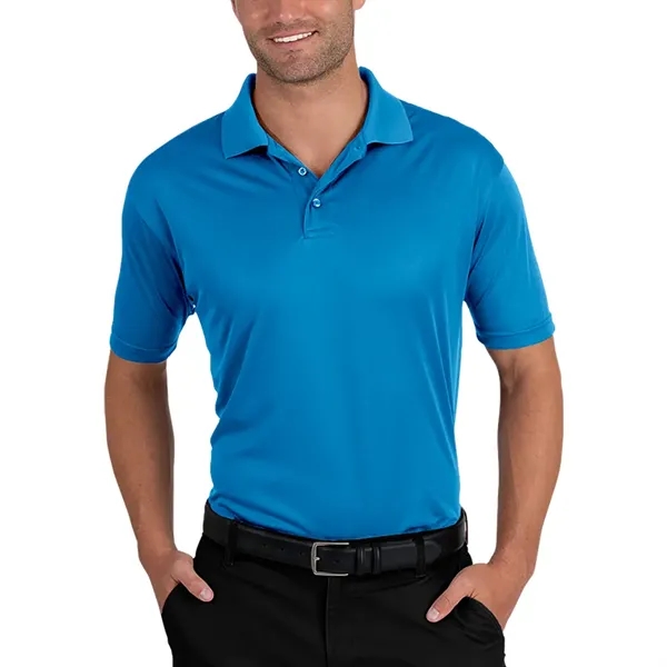 Men's moisture wicking polo shirt with 3 button placket, rib knit... from ASI 39552 BEL Promo