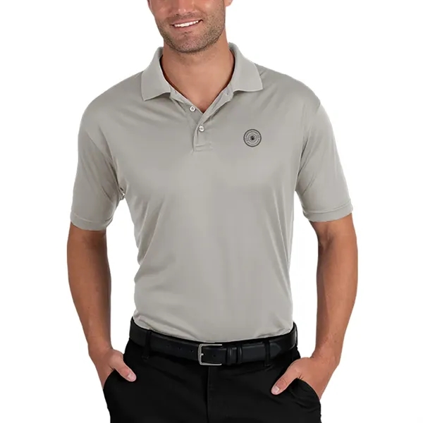 Men's moisture wicking polo shirt with 3 button placket, rib knit... from ASI 39552 BEL Promo