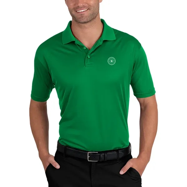 Men's moisture wicking polo shirt with 3 button placket, rib knit... from ASI 39552 BEL Promo