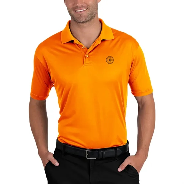 Men's moisture wicking polo shirt with 3 button placket, rib knit... from ASI 39552 BEL Promo