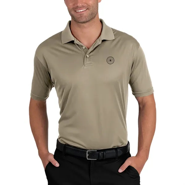 Men's moisture wicking polo shirt with 3 button placket, rib knit... from ASI 39552 BEL Promo