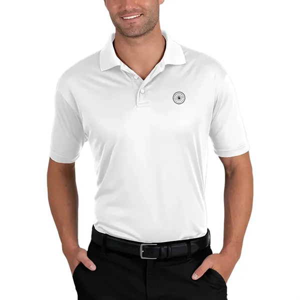 Men's moisture wicking polo shirt with 3 button placket, rib knit... from ASI 39552 BEL Promo