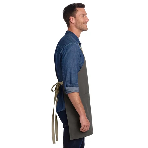 Port Authority Canvas Full-Length Two-Pocket Apron... from ASI 84863 SanMar