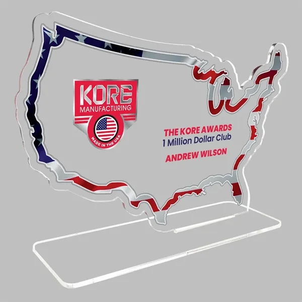 Acrylic Awardee - Premium Flat-Ship Acrylic Award... from ASI 72521 Morris Magnets / Laser Cuts