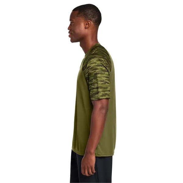 Sport-Tek Drift Camo Colorblock Tee... from ASI 84863 SanMar