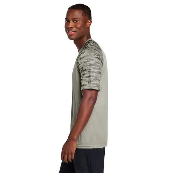 Sport-Tek Drift Camo Colorblock Tee... from ASI 84863 SanMar