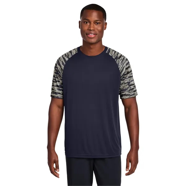 Sport-Tek Drift Camo Colorblock Tee... from ASI 84863 SanMar