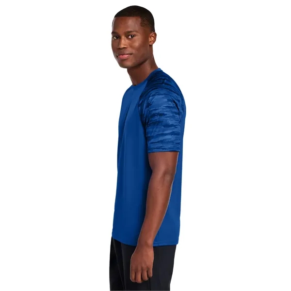 Sport-Tek Drift Camo Colorblock Tee... from ASI 84863 SanMar