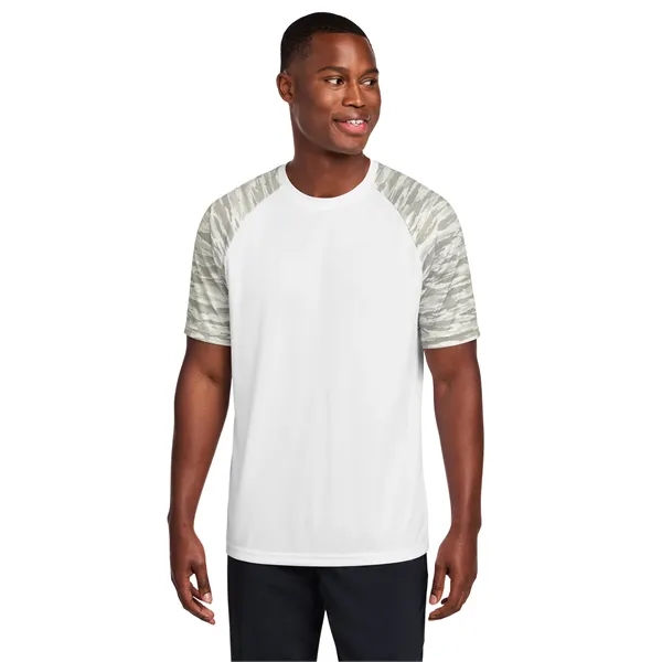 Sport-Tek Drift Camo Colorblock Tee... from ASI 84863 SanMar
