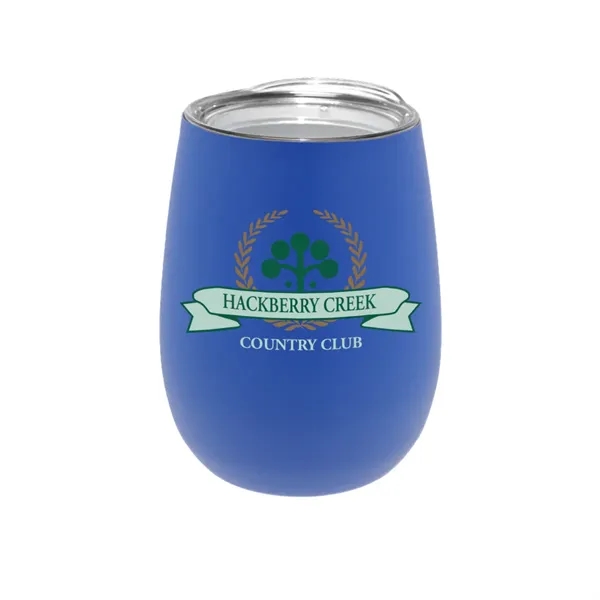 12 oz. Recycled Stainless Wine Glass with Lid, Full Color Di... from ASI 30270 Aakron Line