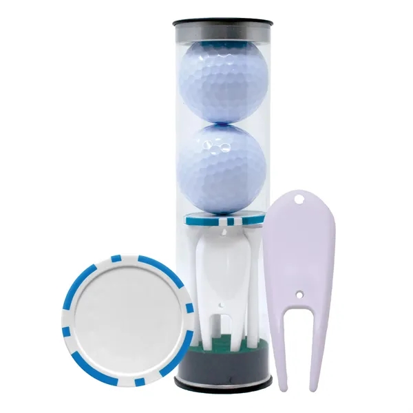 Two TaylorMade Distance Plus golf ball, six 2-3/4" golf tees, golf... from ASI 38120 Ball Pro / Diversified Quality Kitchenware