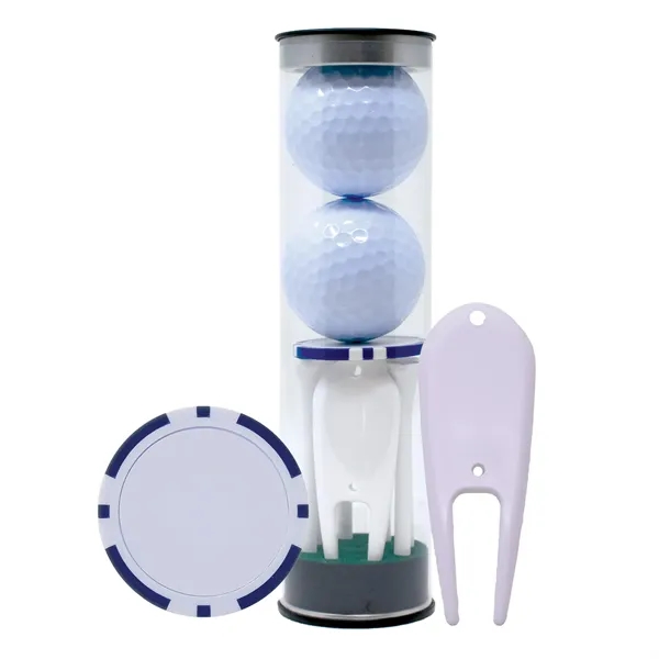 Two TaylorMade Distance Plus golf ball, six 2-3/4" golf tees, golf... from ASI 38120 Ball Pro / Diversified Quality Kitchenware