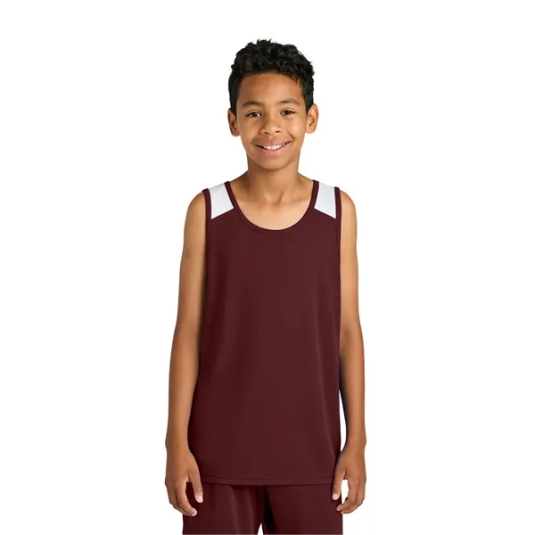 Sport-Tek Youth Club Track Tank... from ASI 84863 SanMar