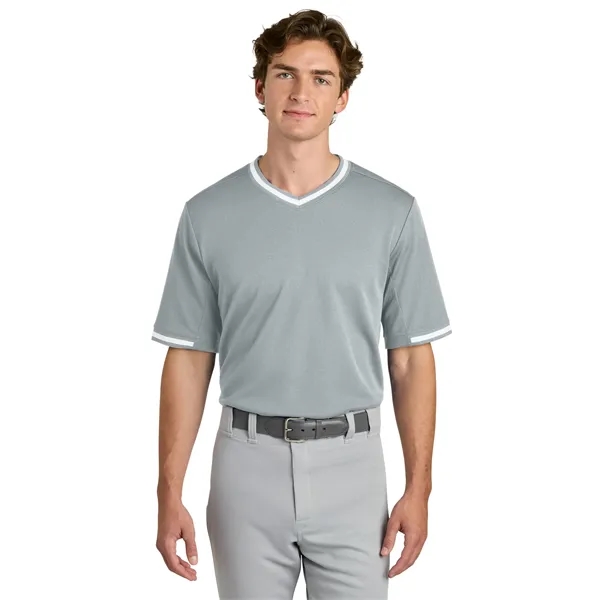 Sport-Tek Tough Mesh V-Neck Baseball Jersey... from ASI 84863 SanMar