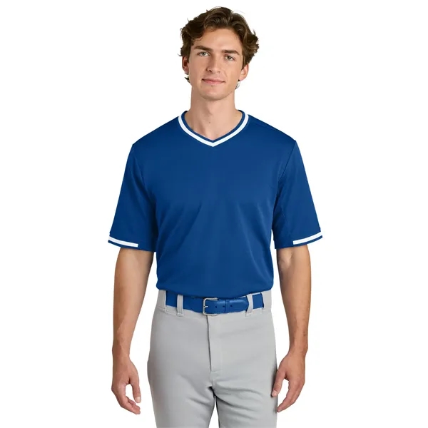 Sport-Tek Tough Mesh V-Neck Baseball Jersey... from ASI 84863 SanMar