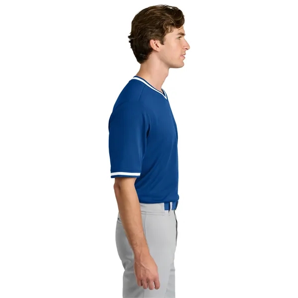 Sport-Tek Tough Mesh V-Neck Baseball Jersey... from ASI 84863 SanMar