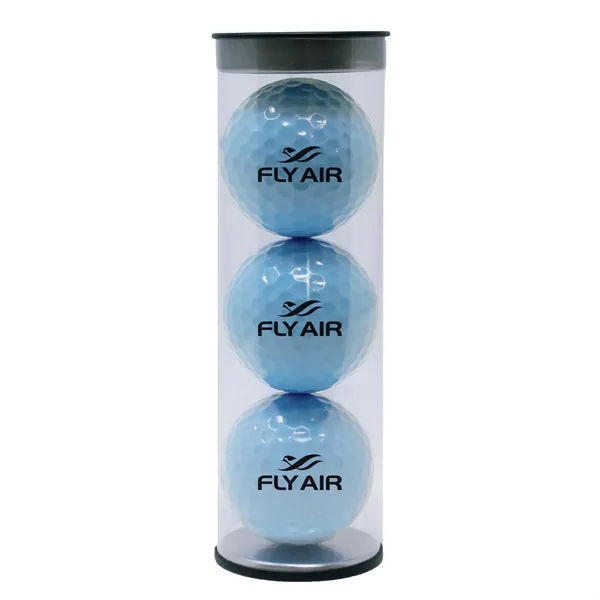Three white golf balls in a plastic tube.... from ASI 38120 Ball Pro / Diversified Quality Kitchenware