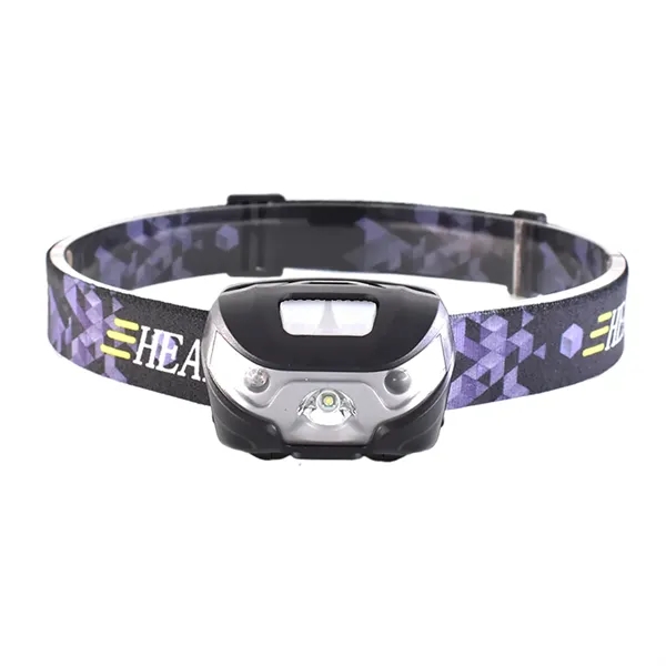 Rechargeable headlamp with led sensor headlight plus laser engraving logo on... from ASI 37218 Athena Promo (tm)