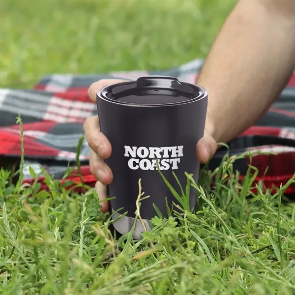 12 oz. stainless steel travel mug with double wall vacuum insulation,... from ASI 39552 BEL Promo