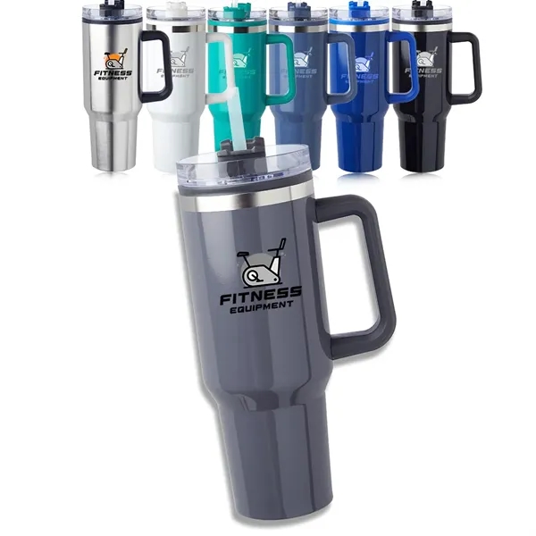 40 oz. travel mug with stainless steel exterior, plastic interior and... from ASI 39552 BEL Promo