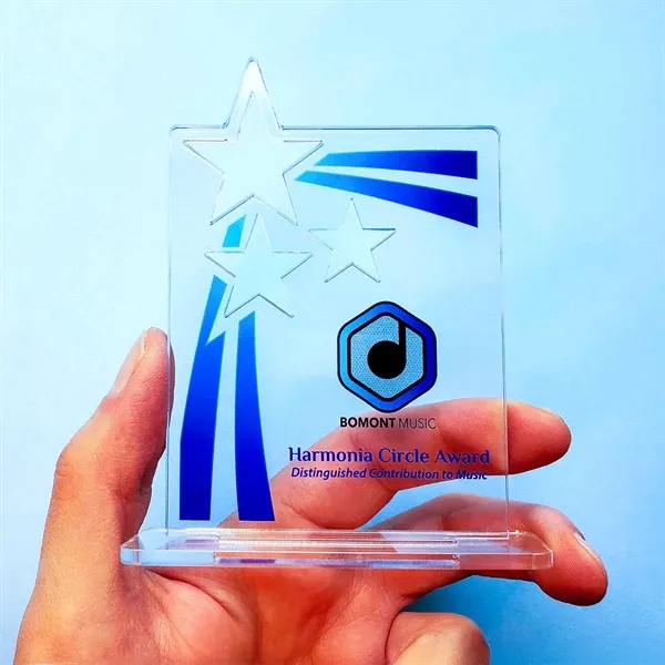 Acrylic Awardee - Premium Flat-Ship Acrylic Award... from ASI 72521 Morris Magnets / Laser Cuts