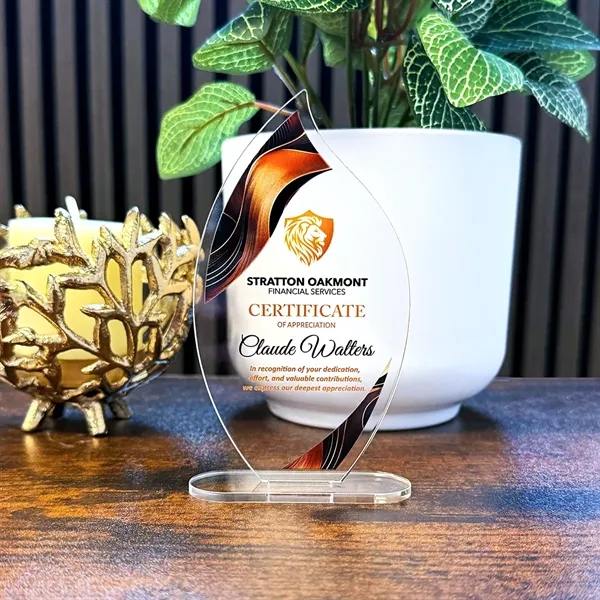 Acrylic Awardee - Premium Flat-Ship Acrylic Award... from ASI 72521 Morris Magnets / Laser Cuts