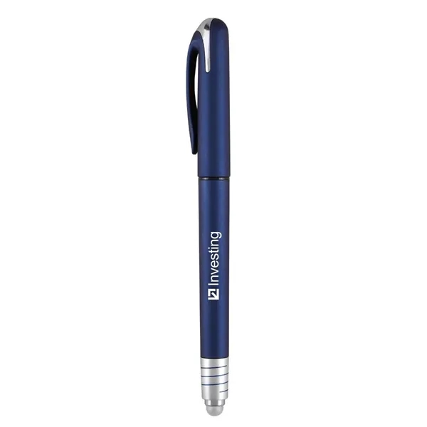 Features: Cap-off spinner pen top; stylus bottom and comforting soft touch... from ASI 52840 Evans Manufacturing