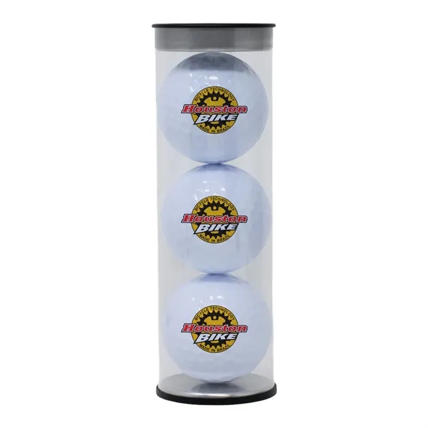 Three white golf balls in a plastic tube.... from ASI 38120 Ball Pro / Diversified Quality Kitchenware