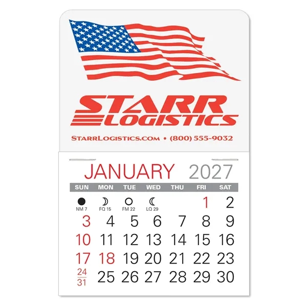 Vinyl Self-Adhesive Calendars in 24 shapes & 6 stock vinyl colors,... from ASI 95280 Warwick Publishing Co / Warwick