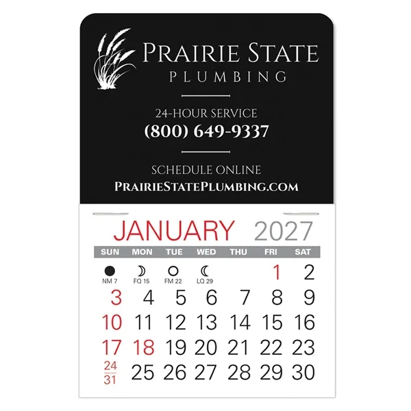 Traditional shape Vinyl Self-Adhesive Calendars stick anywhere in 24 shapes &... from ASI 95280 Warwick Publishing Co / Warwick