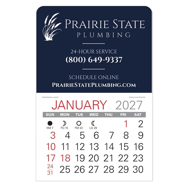 Traditional shape Vinyl Self-Adhesive Calendars stick anywhere in 24 shapes &... from ASI 95280 Warwick Publishing Co / Warwick