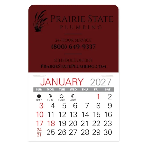 Traditional shape Vinyl Self-Adhesive Calendars stick anywhere in 24 shapes &... from ASI 95280 Warwick Publishing Co / Warwick