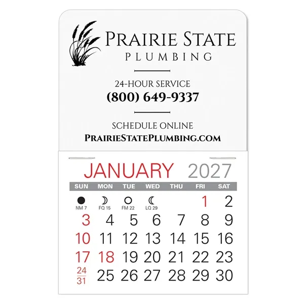 Traditional shape Vinyl Self-Adhesive Calendars stick anywhere in 24 shapes &... from ASI 95280 Warwick Publishing Co / Warwick