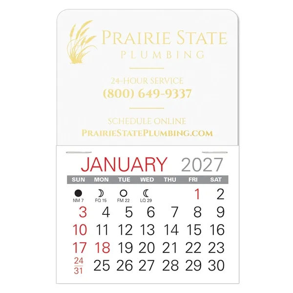 Traditional shape Vinyl Self-Adhesive Calendars stick anywhere in 24 shapes &... from ASI 95280 Warwick Publishing Co / Warwick