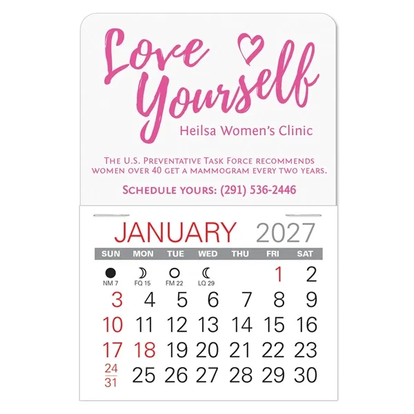 #1 Shape Value Stick Vinyl Self-Adhesive Calendars stick anywhere in 24... from ASI 95280 Warwick Publishing Co / Warwick