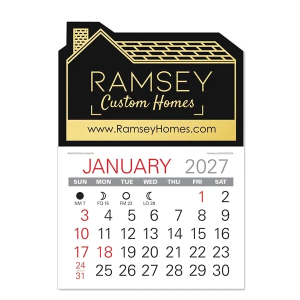 House Shape Value Stick Vinyl Self-Adhesive Calendars stick anywhere in 24... from ASI 95280 Warwick Publishing Co / Warwick