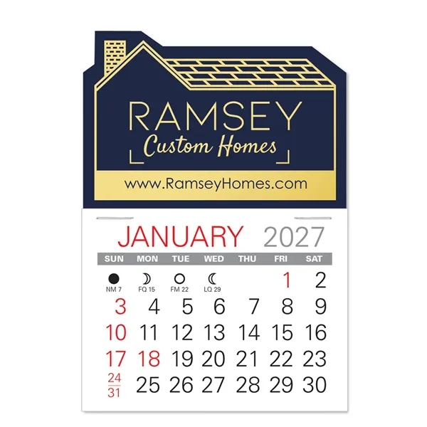 House Shape Value Stick Vinyl Self-Adhesive Calendars stick anywhere in 24... from ASI 95280 Warwick Publishing Co / Warwick