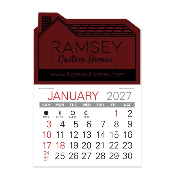House Shape Value Stick Vinyl Self-Adhesive Calendars stick anywhere in 24... from ASI 95280 Warwick Publishing Co / Warwick