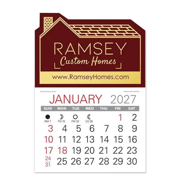 House Shape Value Stick Vinyl Self-Adhesive Calendars stick anywhere in 24... from ASI 95280 Warwick Publishing Co / Warwick