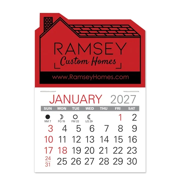 House Shape Value Stick Vinyl Self-Adhesive Calendars stick anywhere in 24... from ASI 95280 Warwick Publishing Co / Warwick