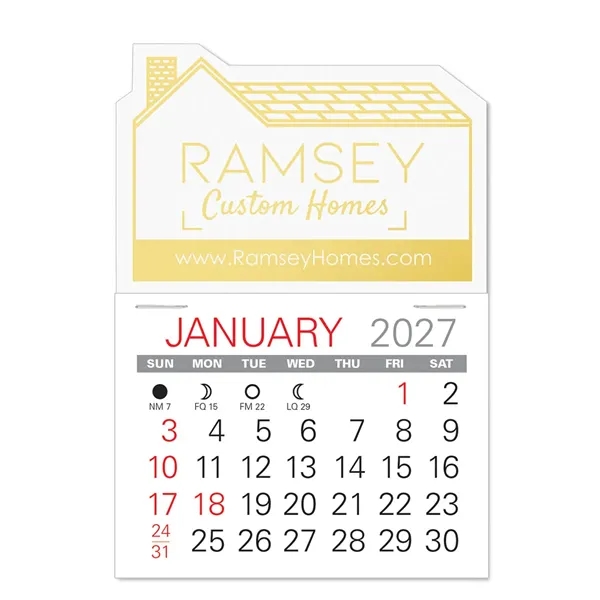 House Shape Value Stick Vinyl Self-Adhesive Calendars stick anywhere in 24... from ASI 95280 Warwick Publishing Co / Warwick