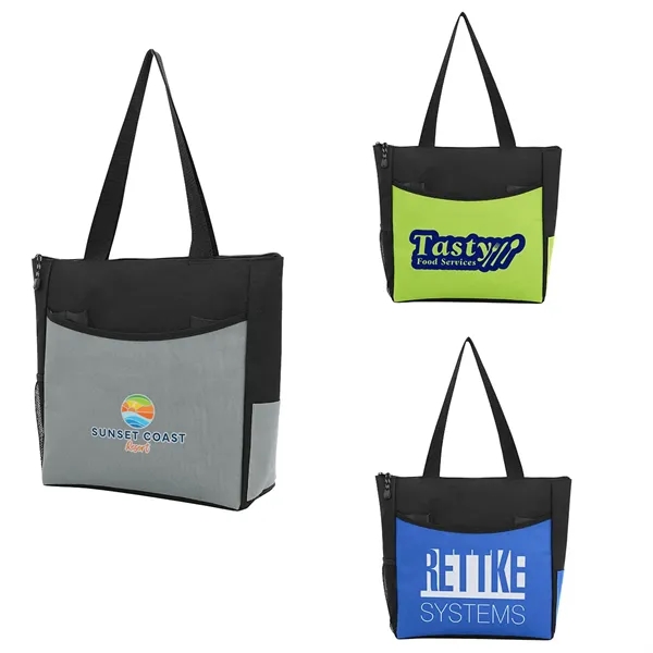 Zippered Polyester Event Tote... from ASI 36730 Ariel Premium Supply Inc