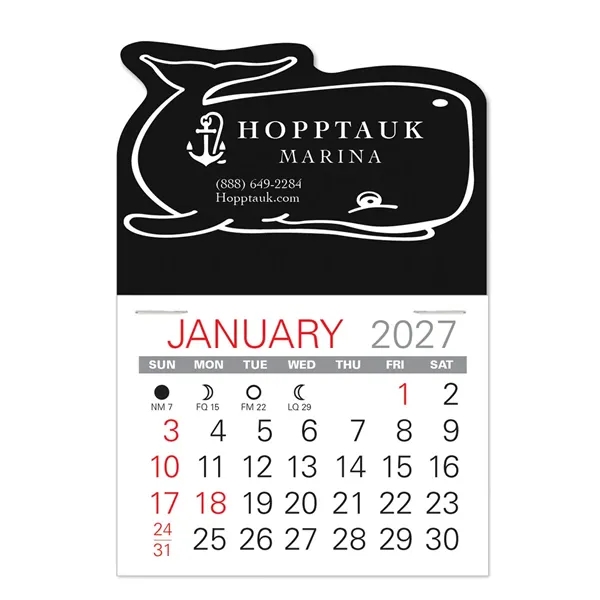 Whale Shape Value Stick Vinyl Self-Adhesive Calendars stick anywhere in 24... from ASI 95280 Warwick Publishing Co / Warwick