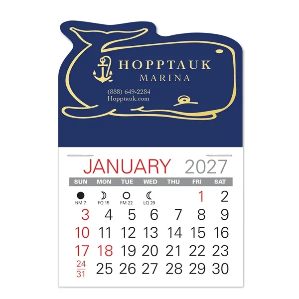 Whale Shape Value Stick Vinyl Self-Adhesive Calendars stick anywhere in 24... from ASI 95280 Warwick Publishing Co / Warwick