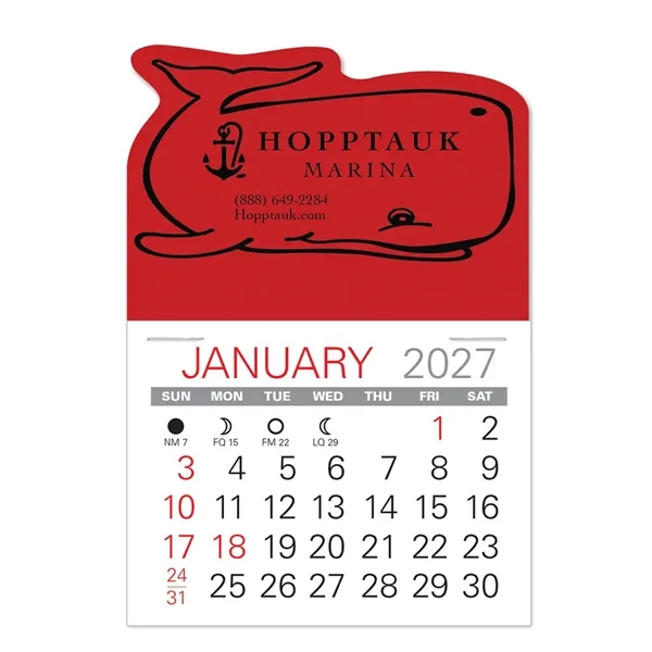 Whale Shape Value Stick Vinyl Self-Adhesive Calendars stick anywhere in 24... from ASI 95280 Warwick Publishing Co / Warwick