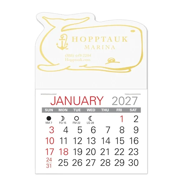 Whale Shape Value Stick Vinyl Self-Adhesive Calendars stick anywhere in 24... from ASI 95280 Warwick Publishing Co / Warwick