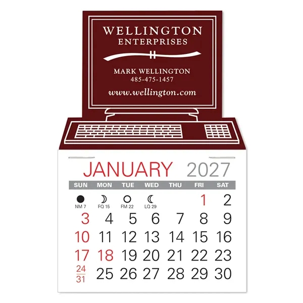 Computer Shape Value Stick Vinyl Self-Adhesive Calendars stick in 24 shapes... from ASI 95280 Warwick Publishing Co / Warwick