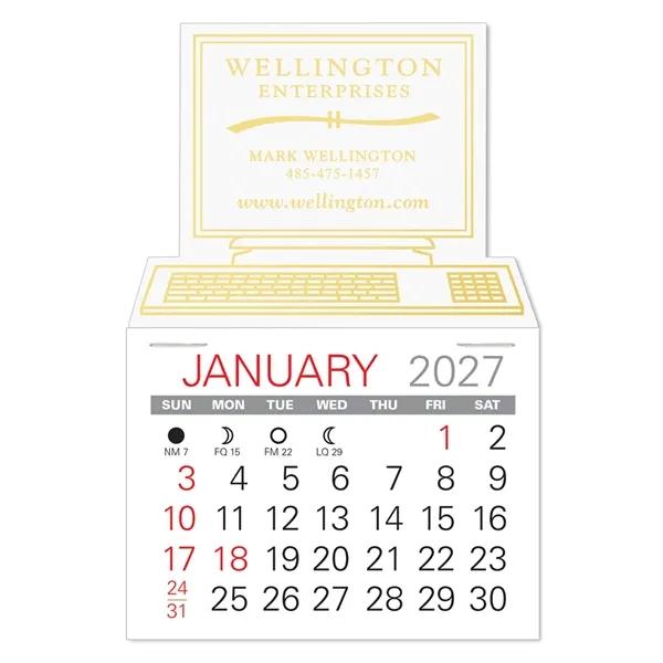 Computer Shape Value Stick Vinyl Self-Adhesive Calendars stick in 24 shapes... from ASI 95280 Warwick Publishing Co / Warwick