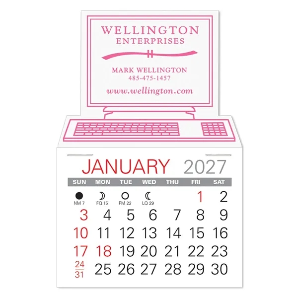 Computer Shape Value Stick Vinyl Self-Adhesive Calendars stick in 24 shapes... from ASI 95280 Warwick Publishing Co / Warwick